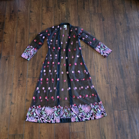 Embroidered Salwar Kameez Dupatta Long Scarf Cotton Chiffon Net Party Wear Dress - Picture 14 of 14